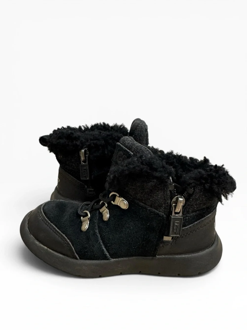 UGG Obie Waterproof Treadlite Black Hiking Boots Toddler Size 9 Baby Kids